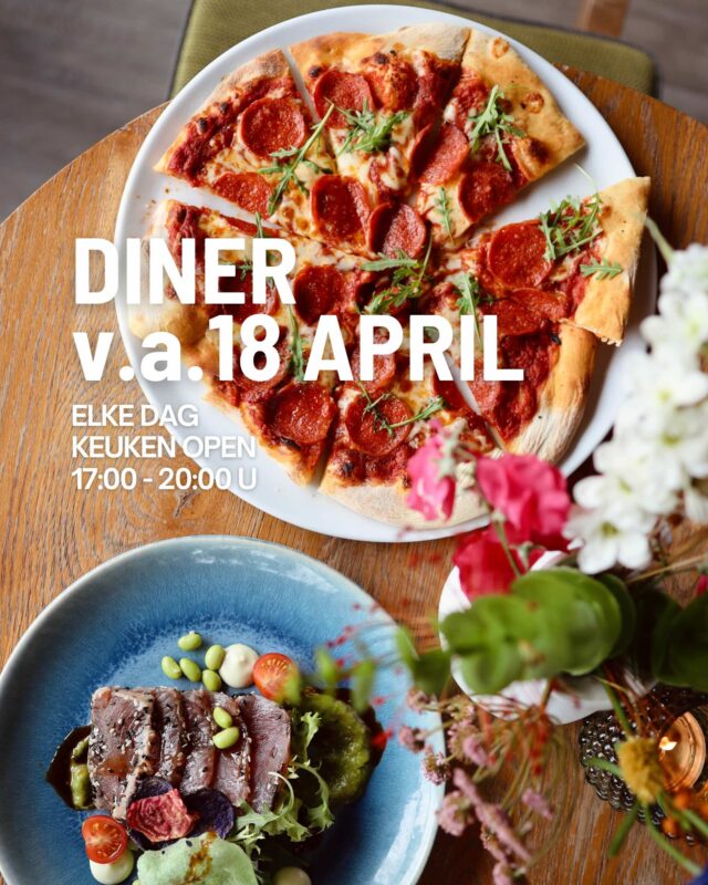 Dinerkaart paviljoen Twiske - menu - diner